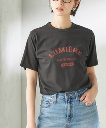 SHIPS（シップス）の「SHIPS Primary Navy Label:LUMIERE フロッキー プリント TEE（Tシャツ/カットソー）」