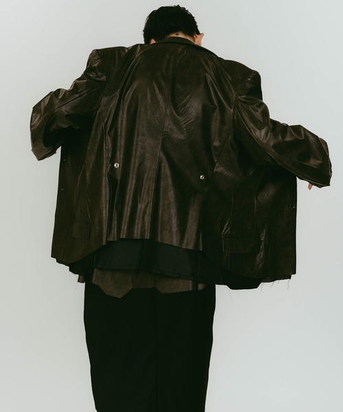 Knuth Marf（クヌースマーフ）の「vintage tailored jacket（テーラードジャケット・レディース・グレー/ブラック・FREE）」の5枚目の写真