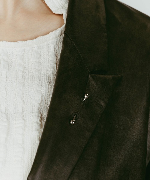 Knuth Marf（クヌースマーフ）の「vintage tailored jacket（テーラードジャケット・レディース・グレー/ブラック・FREE）」の8枚目の写真