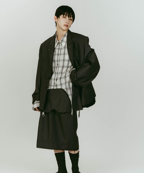 Knuth Marf（クヌースマーフ）の「vintage tailored jacket（テーラードジャケット・レディース・グレー/ブラック・FREE）」の11枚目の写真
