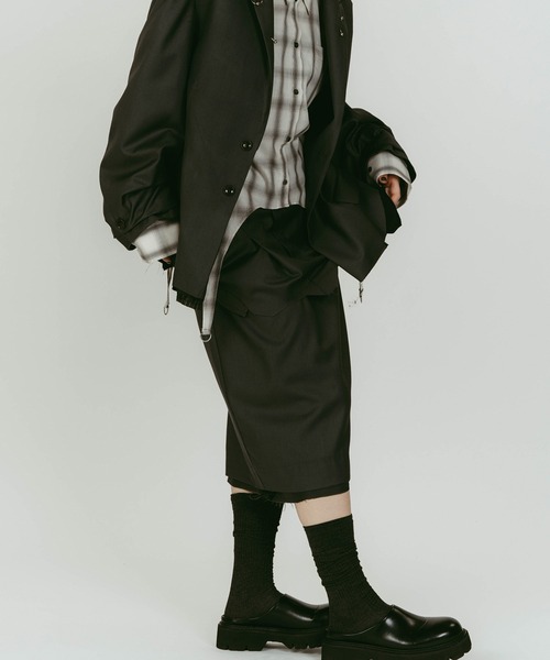 Knuth Marf（クヌースマーフ）の「vintage tailored jacket（テーラードジャケット・レディース・グレー/ブラック・FREE）」の12枚目の写真