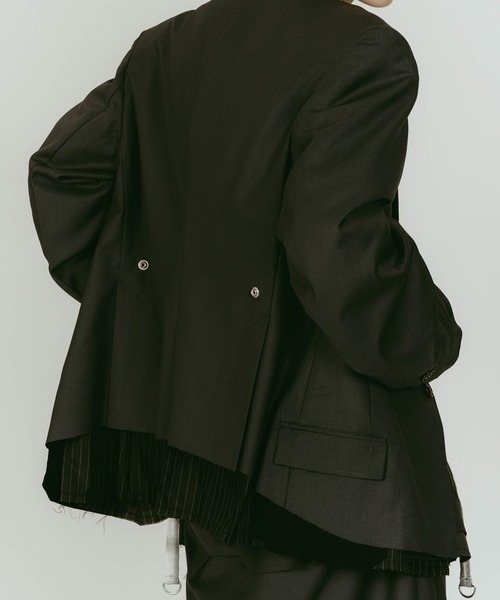 Knuth Marf（クヌースマーフ）の「vintage tailored jacket（テーラードジャケット・レディース・グレー/ブラック・FREE）」の15枚目の写真