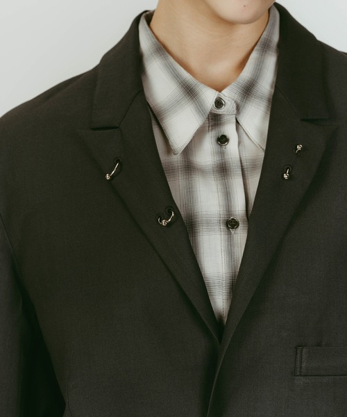Knuth Marf（クヌースマーフ）の「vintage tailored jacket（テーラードジャケット・レディース・グレー/ブラック・FREE）」の16枚目の写真