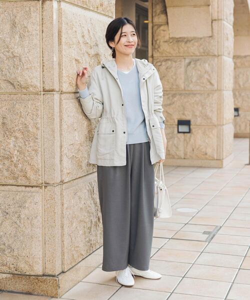 URBAN RESEARCH DOORS(アーバンリサーチドアーズ)の「『WEB/一部店舗限定カラー』『撥水』ナイロンマウンテンパーカー(マウンテンパーカー・レディース・ライトベージュ/ブラック/グリーン系その他/ネイビー・SMALL/MEDIUM)」の10枚目の写真
