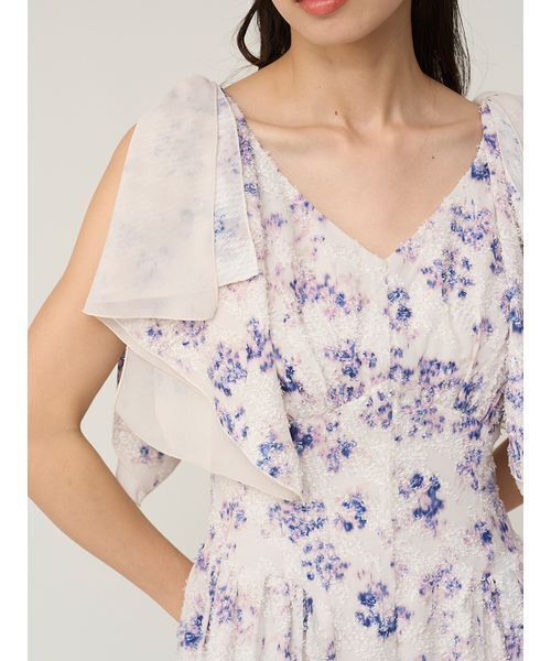 SNIDEL（スナイデル）の「リボンジャガードワンピース（ワンピース・レディース・その他/ブラック/アイボリー・1/0）」の9枚目の写真