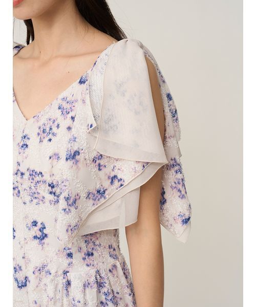 SNIDEL（スナイデル）の「リボンジャガードワンピース（ワンピース・レディース・その他/ブラック/アイボリー・1/0）」の10枚目の写真