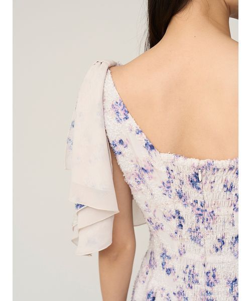 SNIDEL（スナイデル）の「リボンジャガードワンピース（ワンピース・レディース・その他/ブラック/アイボリー・1/0）」の11枚目の写真