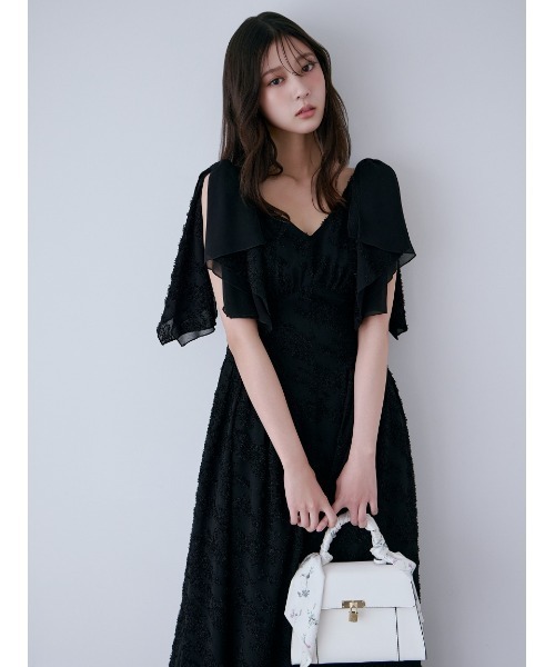 SNIDEL（スナイデル）の「リボンジャガードワンピース（ワンピース・レディース・その他/ブラック/アイボリー・1/0）」の20枚目の写真