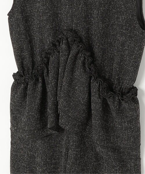 notch.(ノッチ)の「サマーツイードフリルオールインワン(サロペット/オーバーオール・レディース・グレー/アイボリー/ブラック/ブラウン・M)」の13枚目の写真