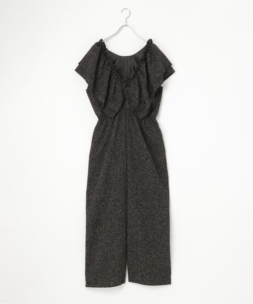 notch.(ノッチ)の「サマーツイードフリルオールインワン(サロペット/オーバーオール・レディース・グレー/アイボリー/ブラック/ブラウン・M)」の18枚目の写真