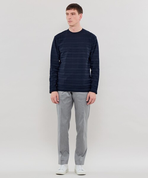 MACKINTOSH LONDON(マッキントッシュ ロンドン)の「リンクスボーダーロングスリーブTシャツ(Tシャツ/カットソー・メンズ・グレー/ネイビー/ホワイト・XL/L/M)」の9枚目の写真