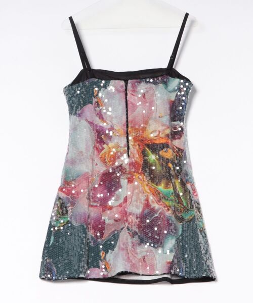 Desigual（デシグアル）の「ギャラクシーフラワースパンコールミニワンピ（ワンピース・レディース・レッド・XS/S/M/L/XL）」の2枚目の写真