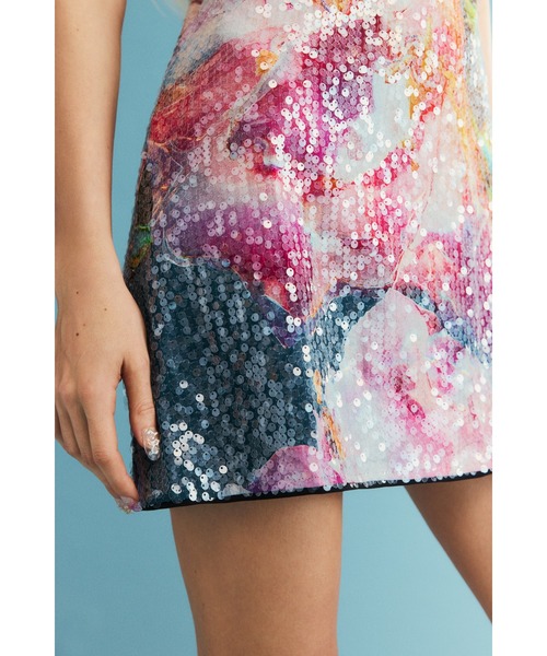Desigual（デシグアル）の「ギャラクシーフラワースパンコールミニワンピ（ワンピース・レディース・レッド・XS/S/M/L/XL）」の3枚目の写真