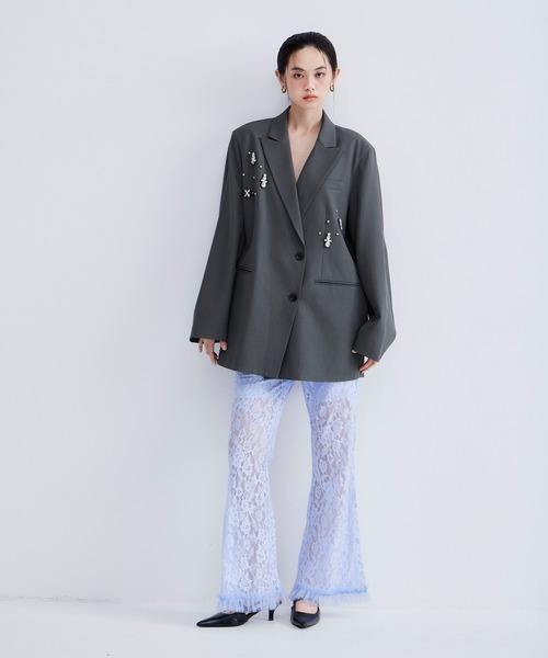 レースフレアパンツ / lace flare pants（その他パンツ）｜ANDRESD