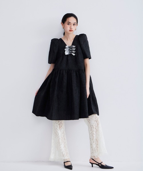 レースフレアパンツ / lace flare pants（その他パンツ）｜ANDRESD