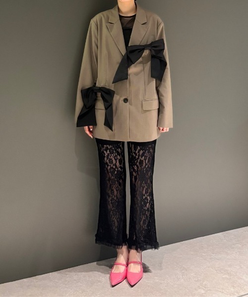 ANDRESD（アンドレスド）の「レースフレアパンツ / lace flare pants（その他パンツ・レディース・オフホワイト/ライラック/ブラック・L/M/S）」の22枚目の写真