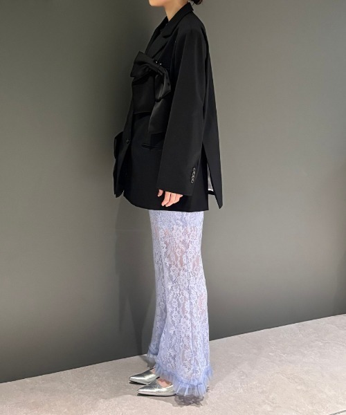 ANDRESD（アンドレスド）の「レースフレアパンツ / lace flare pants（その他パンツ・レディース・オフホワイト/ライラック/ブラック・L/M/S）」の17枚目の写真