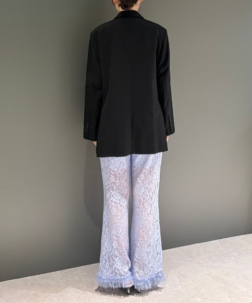 ANDRESD（アンドレスド）の「レースフレアパンツ / lace flare pants（その他パンツ・レディース・オフホワイト/ライラック/ブラック・L/M/S）」の18枚目の写真