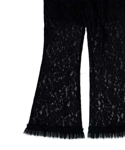 ANDRESD（アンドレスド）の「レースフレアパンツ / lace flare pants（その他パンツ・レディース・オフホワイト/ライラック/ブラック・L/M/S）」の12枚目の写真