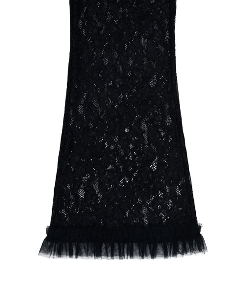 ANDRESD（アンドレスド）の「レースフレアパンツ / lace flare pants（その他パンツ・レディース・オフホワイト/ライラック/ブラック・L/M/S）」の13枚目の写真