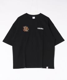 和柄刺繍Tシャツ(龍)