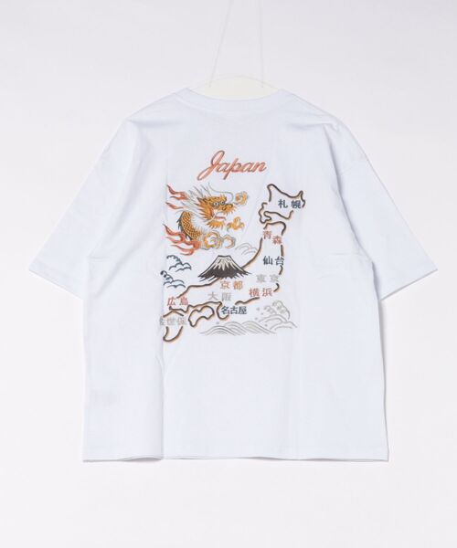 8(eight)(エイト)の「和柄刺繍Tシャツ(龍)(Tシャツ/カットソー・メンズ・ホワイト/ブラック・X-LARGE/LARGE/MEDIUM)」の3枚目の写真