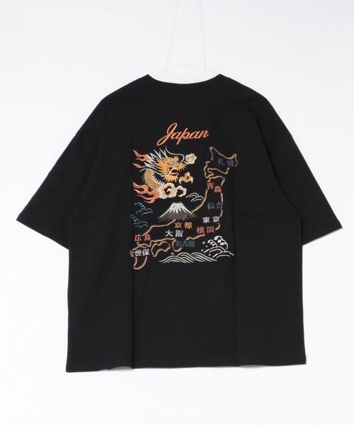 8(eight)(エイト)の「和柄刺繍Tシャツ(龍)(Tシャツ/カットソー・メンズ・ホワイト/ブラック・X-LARGE/LARGE/MEDIUM)」の4枚目の写真