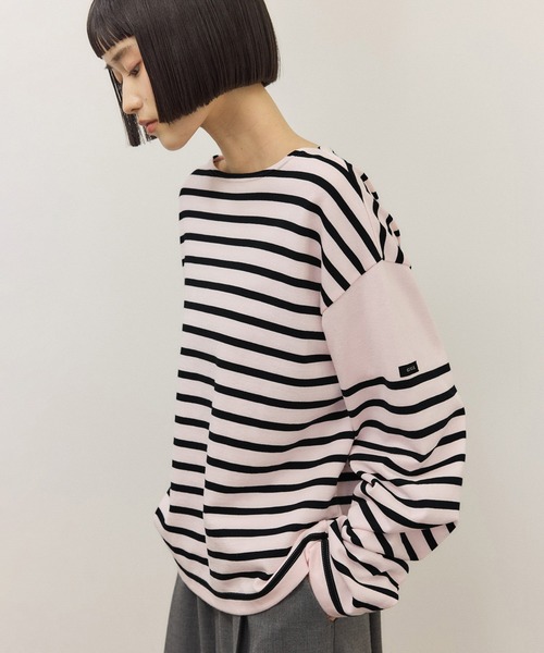 ADAM ET ROPE'(アダムエロペ)の「【G.F.G.S. for ADAM ET ROPE'】別注ボートネックボーダー(Tシャツ/カットソー・レディース・ターコイズブルー/ピンク/ホワイト・FREE)」の17枚目の写真