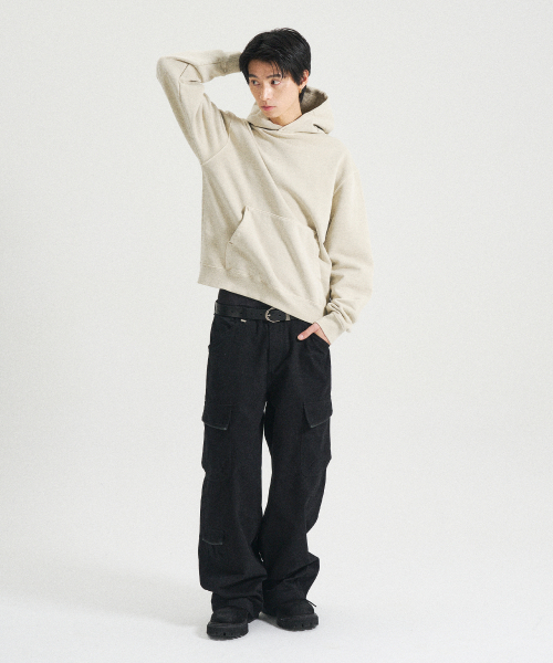 SLOWACID（スローアシッド）の「ネックロゴガーメントダイフードパーカー[ベージュ]（パーカー・レディース・その他・SMALL/MEDIUM/LARGE/X-LARGE）」の4枚目の写真