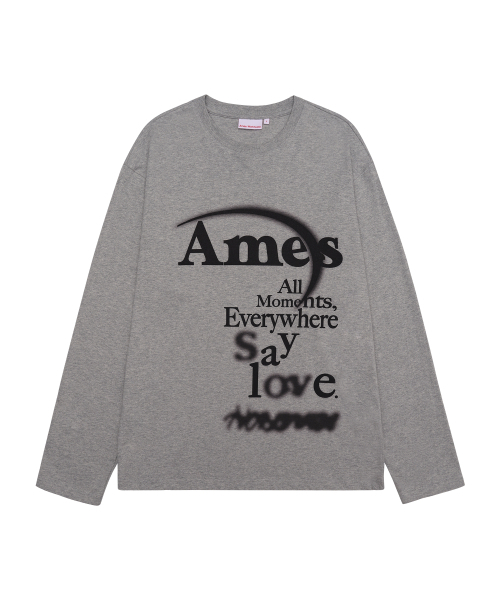 AMESWORLDWIDE(アメスワールドワイド)の「BIG TYPO LONGSLEEVE TEE GREY(Tシャツ/カットソー・レディース・その他・SMALL/MEDIUM/LARGE)」の8枚目の写真