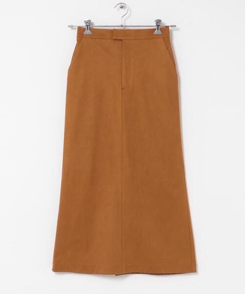 audrey and john wad（オードリーアンドジョンワッド）の「『別注』Audrey and John Wad×DOORS　スウェードスカート（スカート・レディース・ブラウン/グリーン/ベージュ・FREE）」の9枚目の写真