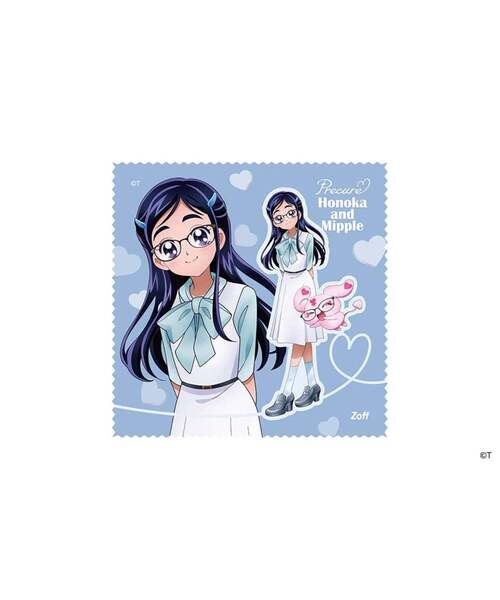 Zoff｜ふたりはプリキュア Max Heart キュアホワイト&ミップルモデル ウェリントン型 メガネ｜プリキュア 軽量 眼鏡 伊達めがね 度付きレンズ交換 度あり 度なし おしゃれ 読書 ビジネス
