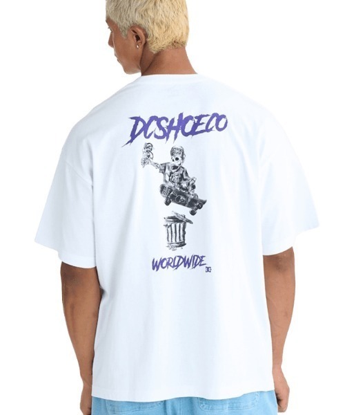 DC SHOES(ディーシーシューズ)の「ディーシーシューズ アウトドアカジュアル 半袖Tシャツ 26 SKATE SKULL SS(Tシャツ/カットソー・メンズ・ホワイト/ブラック・M/LL/L)」の1枚目の写真