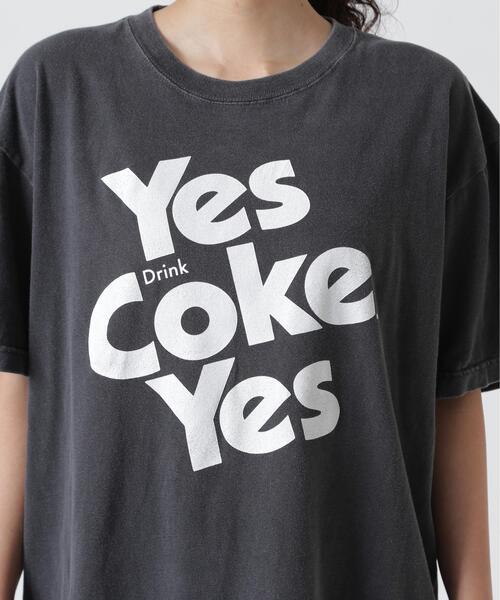 GOOD ROCK SPEED（グッドロックスピード）の「GOOD ROCK SPEED (グッドロックスピード)　Coca－ColaTシャツ（Tシャツ/カットソー・レディース・チャコールグレー・M/L）」の2枚目の写真