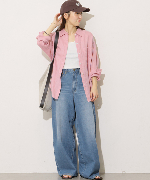 JOURNAL STANDARD relume(ジャーナルスタンダード レリューム)の「10ozオーバーデニムパンツ(デニムパンツ・レディース・ブルー系その他・38/36)」の2枚目の写真