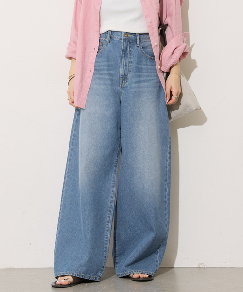 JOURNAL STANDARD relume(ジャーナルスタンダード レリューム)の「10ozオーバーデニムパンツ(デニムパンツ・レディース・ブルー系その他・38/36)」の5枚目の写真