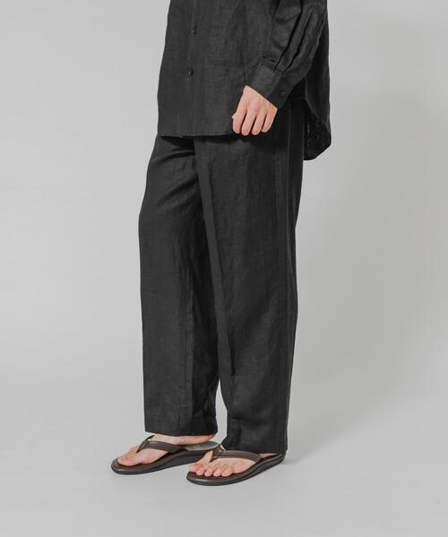 URBAN RESEARCH（アーバンリサーチ）の「LINEN WIDE EASY PANTS（その他パンツ・メンズ・ブラック/ベージュ/ネイビー・MEDIUM/LARGE）」の6枚目の写真