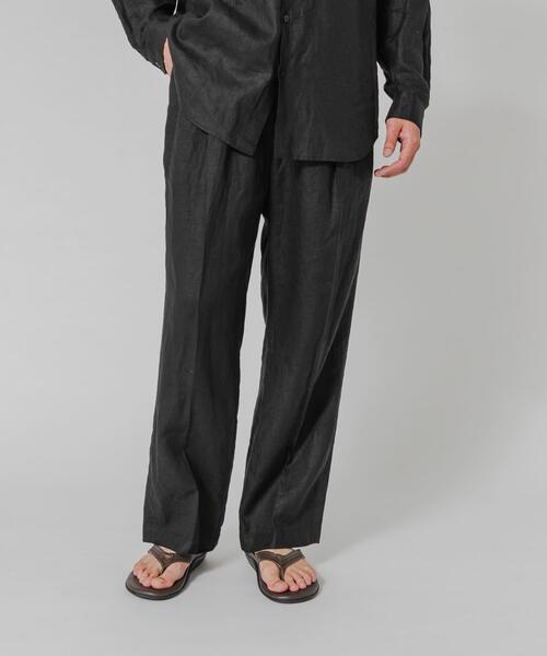 URBAN RESEARCH（アーバンリサーチ）の「LINEN WIDE EASY PANTS（その他パンツ・メンズ・ブラック/ベージュ/ネイビー・MEDIUM/LARGE）」の8枚目の写真