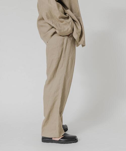 URBAN RESEARCH（アーバンリサーチ）の「LINEN WIDE EASY PANTS（その他パンツ・メンズ・ブラック/ベージュ/ネイビー・MEDIUM/LARGE）」の12枚目の写真