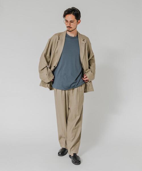 URBAN RESEARCH（アーバンリサーチ）の「LINEN WIDE EASY PANTS（その他パンツ・メンズ・ブラック/ベージュ/ネイビー・MEDIUM/LARGE）」の15枚目の写真