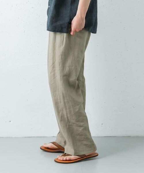 URBAN RESEARCH（アーバンリサーチ）の「LINEN WIDE EASY PANTS（その他パンツ・メンズ・ブラック/ベージュ/ネイビー・MEDIUM/LARGE）」の18枚目の写真