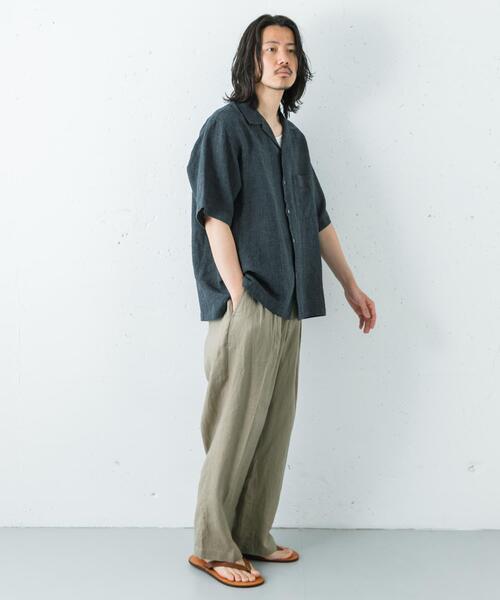 URBAN RESEARCH（アーバンリサーチ）の「LINEN WIDE EASY PANTS（その他パンツ・メンズ・ブラック/ベージュ/ネイビー・MEDIUM/LARGE）」の19枚目の写真