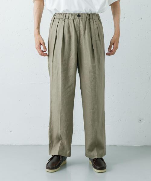 URBAN RESEARCH（アーバンリサーチ）の「LINEN WIDE EASY PANTS（その他パンツ・メンズ・ブラック/ベージュ/ネイビー・MEDIUM/LARGE）」の20枚目の写真