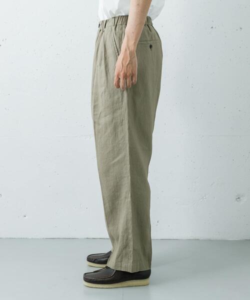 URBAN RESEARCH（アーバンリサーチ）の「LINEN WIDE EASY PANTS（その他パンツ・メンズ・ブラック/ベージュ/ネイビー・MEDIUM/LARGE）」の21枚目の写真