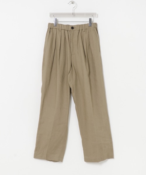 URBAN RESEARCH（アーバンリサーチ）の「LINEN WIDE EASY PANTS（その他パンツ・メンズ・ブラック/ベージュ/ネイビー・MEDIUM/LARGE）」の2枚目の写真