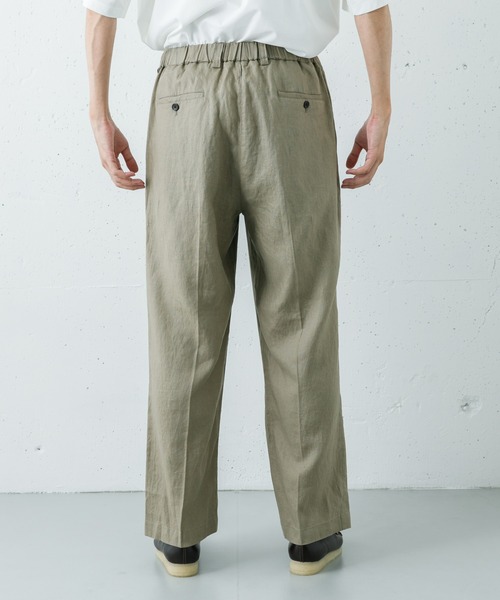 URBAN RESEARCH（アーバンリサーチ）の「LINEN WIDE EASY PANTS（その他パンツ・メンズ・ブラック/ベージュ/ネイビー・MEDIUM/LARGE）」の6枚目の写真