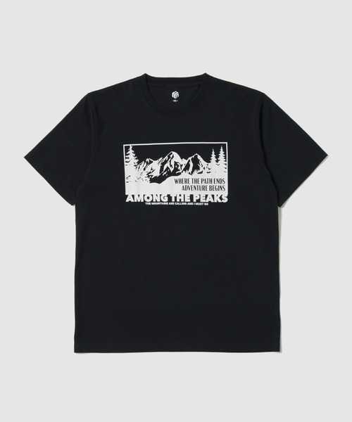 Mac-House(マックハウス)の「【T-GRAPHICS / ティーグラフィックス】 TC天竺 アウトドアモチーフ レギュラー 半袖Tシャツ(Tシャツ/カットソー・メンズ・ブラック/カーキ/ネイビー/ベージュ/ホワイト・S/M/L/XL)」の5枚目の写真