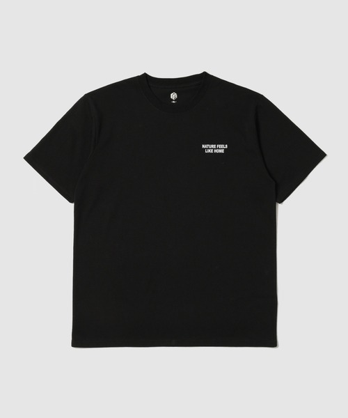 Mac-House(マックハウス)の「【T-GRAPHICS / ティーグラフィックス】 TC天竺 アウトドアモチーフ レギュラー 半袖Tシャツ(Tシャツ/カットソー・メンズ・ブラック/カーキ/ネイビー/ベージュ/ホワイト・S/M/L/XL)」の1枚目の写真