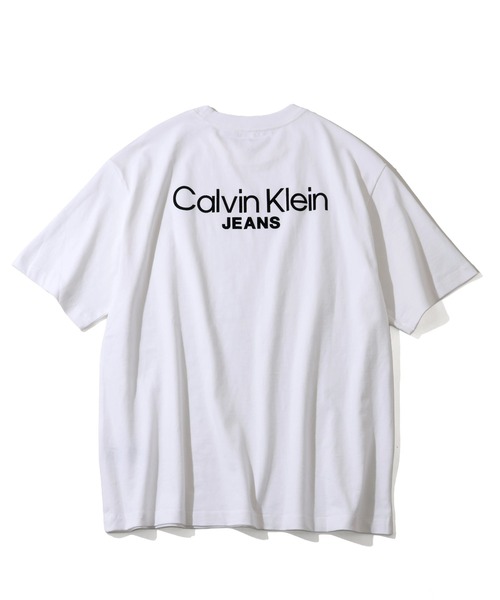 Calvin Klein Jeans（カルヴァンクラインジーンズ）の「【Calvin Klein JEANS/カルバンクライン ジーンズ】LOGO BACK PRINT T-SHIRT/ロゴ バックプリント 半袖Tシャツ（Tシャツ/カットソー・メンズ・ホワイト/ブラック・L/XL/M）」の19枚目の写真