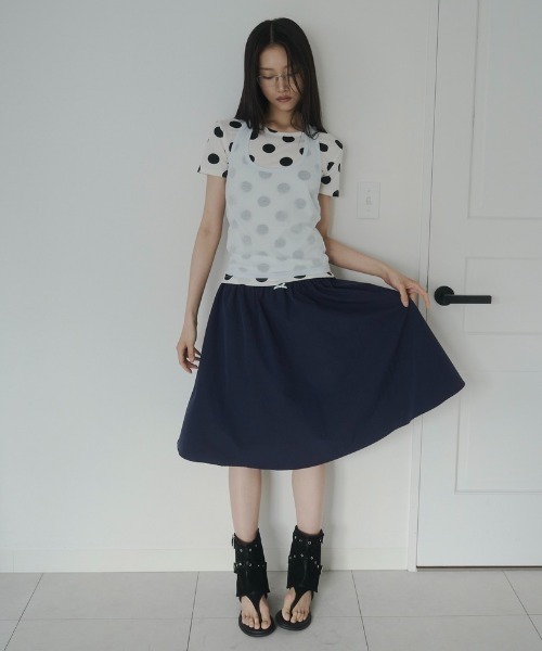 FEKETE(フェケテ)の「sheer halter top / シアーホルターネック(Tシャツ/カットソー・レディース・ライトブルー/ピンク/プラム・FREE)」の5枚目の写真